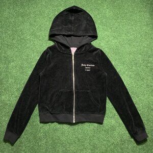 Juicy Couture x Forever21 Women’s Velour Hoodie Small Black